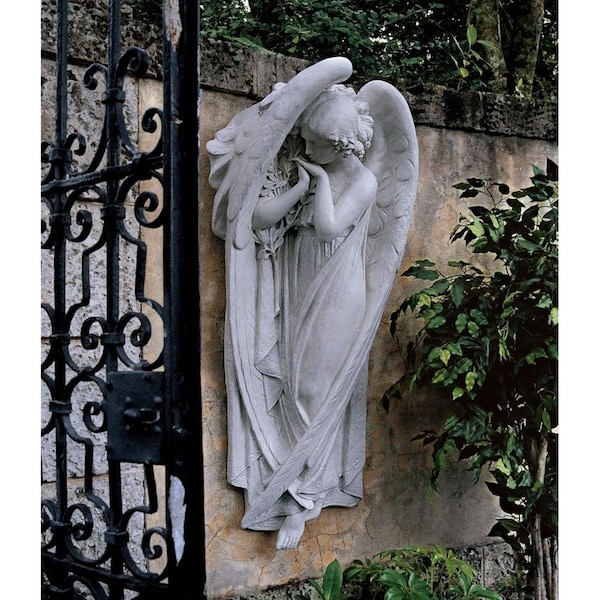 イタリア製　エンジェル　壁掛け ID-703 Design Toscano Santa Croce Angel Wall Frieze: Large NG32427 | Zoro